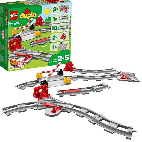 Lego Duplo 10882 Vías Ferroviarias - Imagen 1