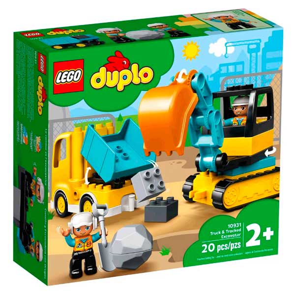 Lego Duplo 10931 Camião e Escavadora de Lagartas