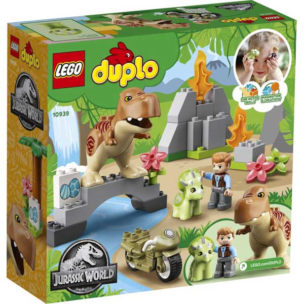 Lego Duplo 10939 Fuga del T-Rex y el Triceratops - Imatge 1
