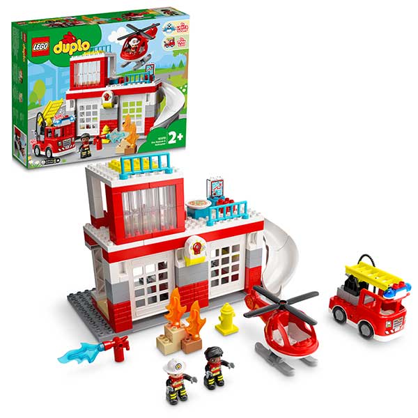 Lego Duplo 10970 Parque de Bomberos y Helicóptero - Imatge 1