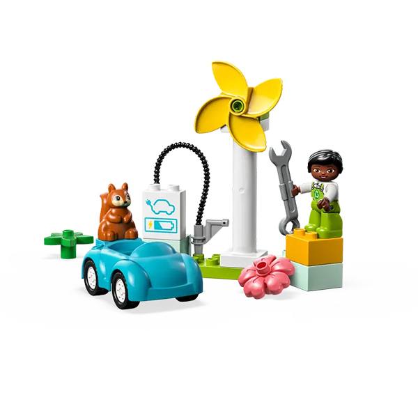 Lego 10985 Duplo Turbina Eólica e Carro Elétrico - Imagem 1