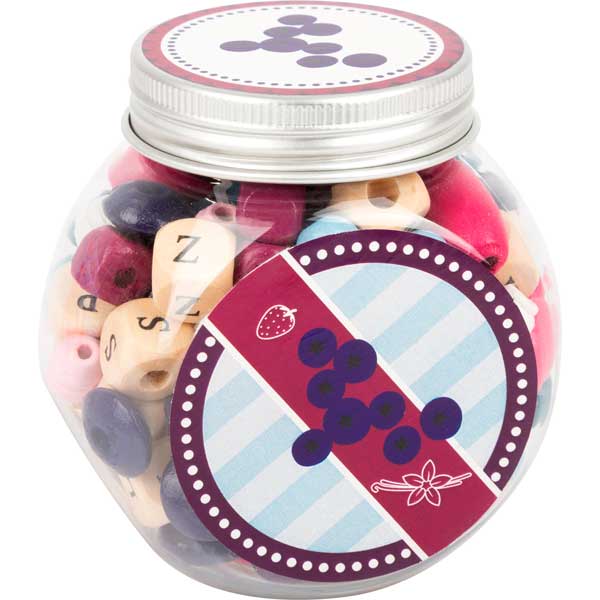 Frasco Perlas de Madera Bombón Candy - Imagen 2