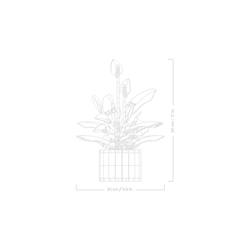 Lego Botanicals 11504 - Lírio da Paz - Imagem 3