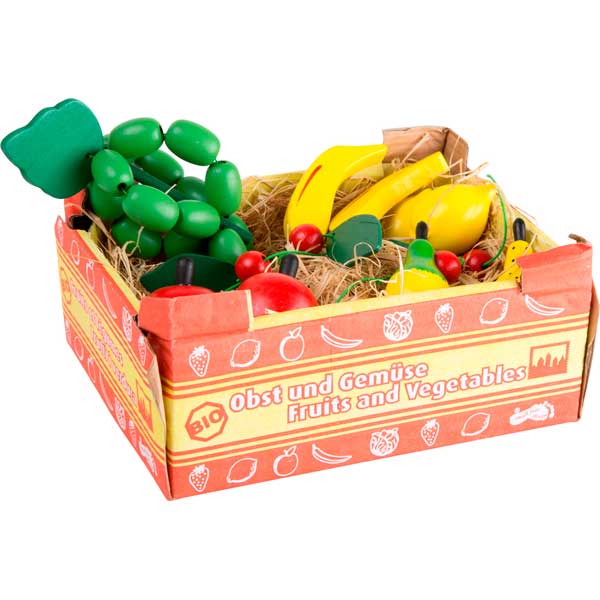 Caixa Frutas de Madeira - Imagem 1