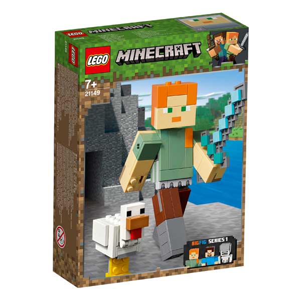 Big Figura Alex amb Gallina Lego Minecraft - Imatge 1