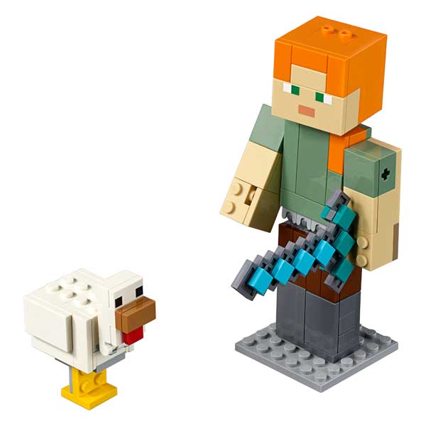 Big Figura Alex con Gallina Lego Minecraft - Imatge 1