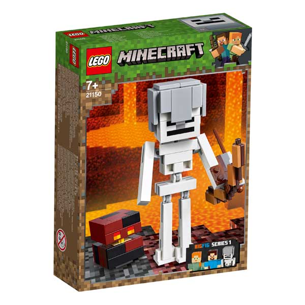 Big Figura Esqueleto con Cubo Lego Minecraft - Imagen 1