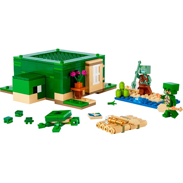 21254 Lego Minecraft - La Casa-Tortuga de la Playa - Imagen 1