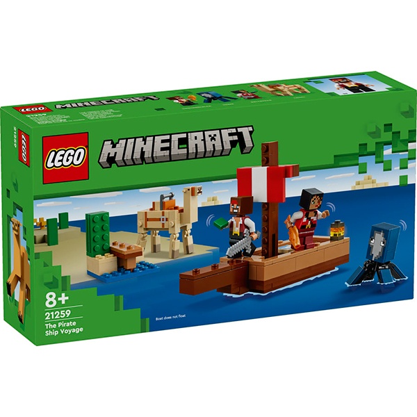 Viatge amb Vaixell Pirata Lego Minecraft - Imatge 1