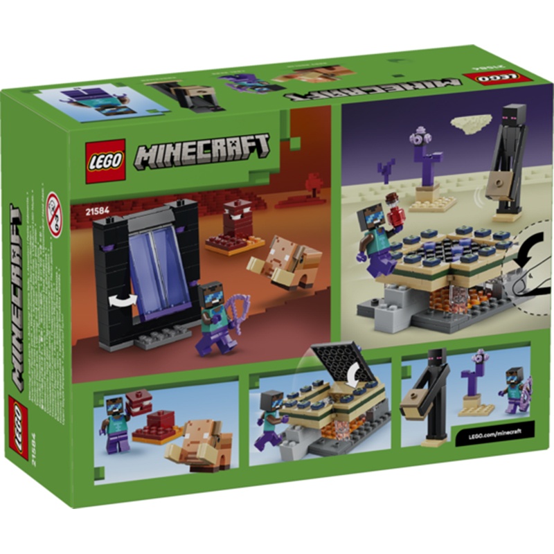 Lego Minecraft 21584 - El Viaje por el Nether y el Portal al End - Imagen 1