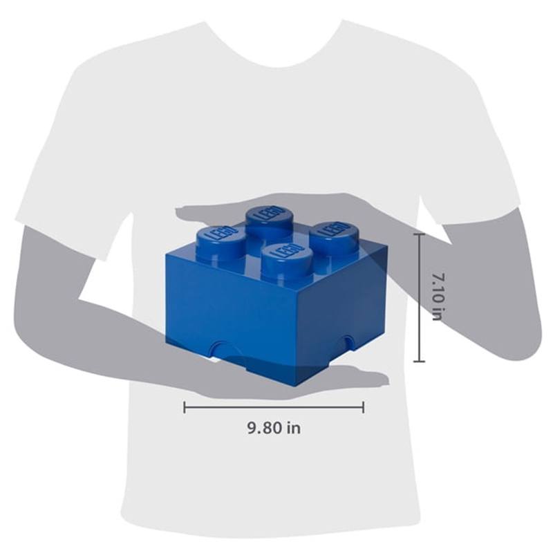 Lego Ideas 2510 - Caja de Almacenamiento Ladrillos 4 Botones Azul - Imagen 2