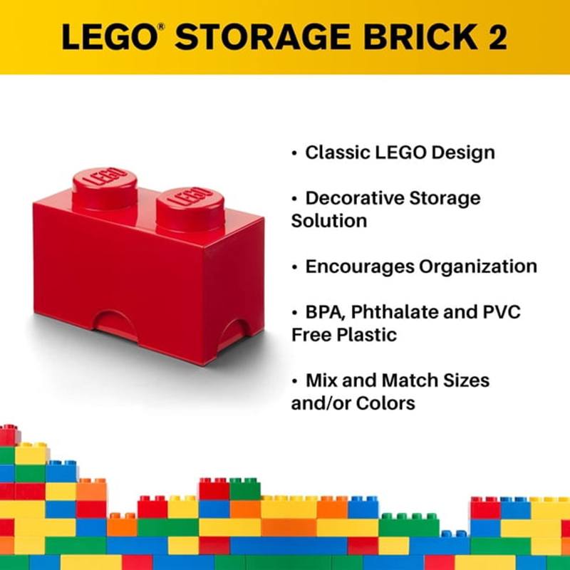 Lego Ideas 2517 - Caja de Almacenamiento Ladrillos Roja - Imagen 3