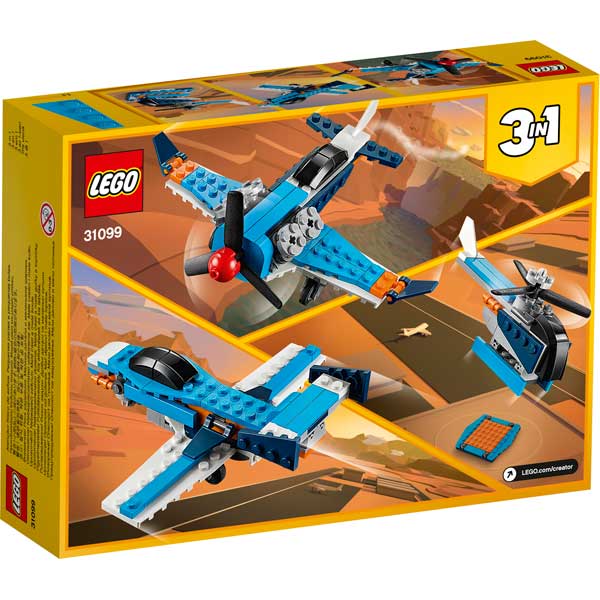 Lego Creator 31099 3en1 Avión de Hélice - Imatge 1