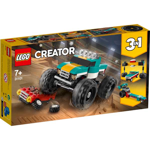 Monster Truck Lego Creator 3en1 - Imatge 1