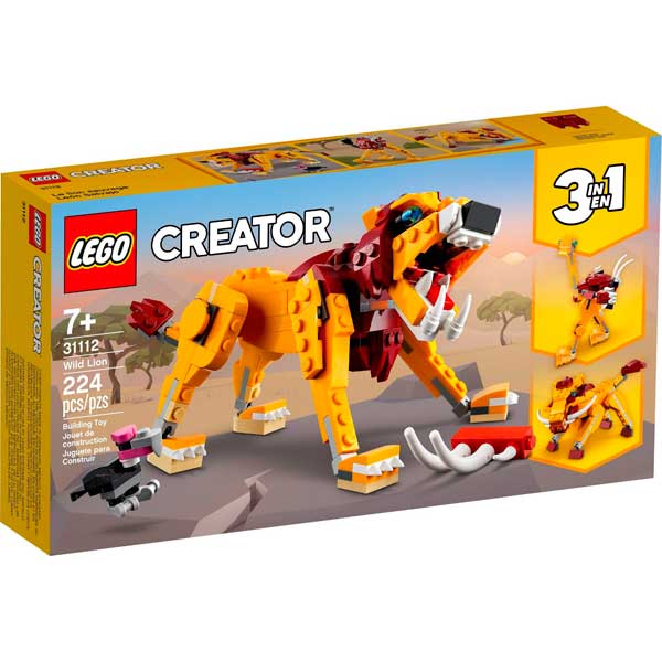 Lego Creator 3en1 31112 León Salvaje - Imagen 1