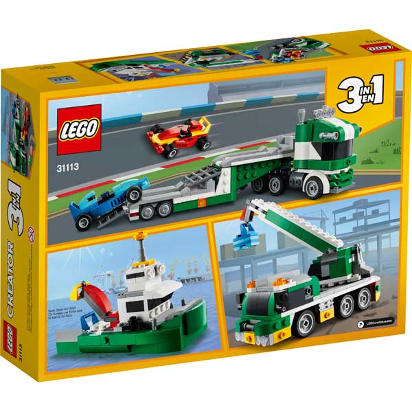 Lego Creator 3en1 31113 Transporte de Coches de Carreras - Imagen 1