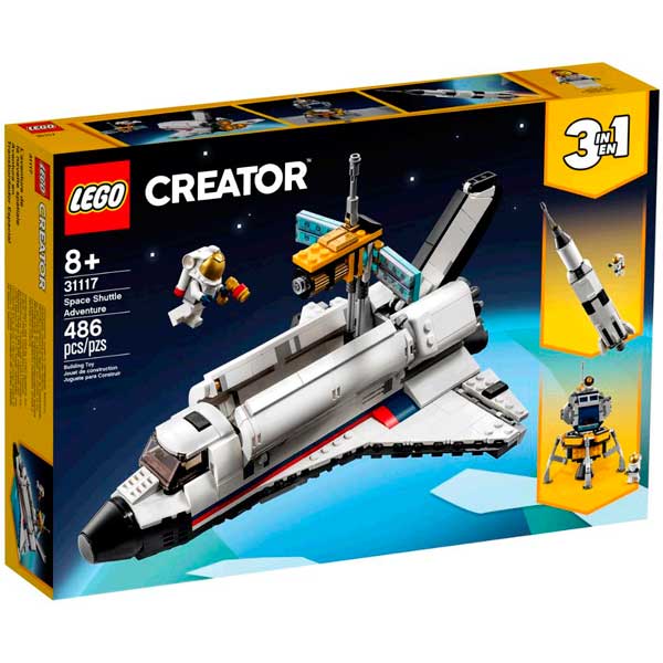 Lego Creator 3en1 31117 Aventura en Lanzadera Espacial - Imagen 1