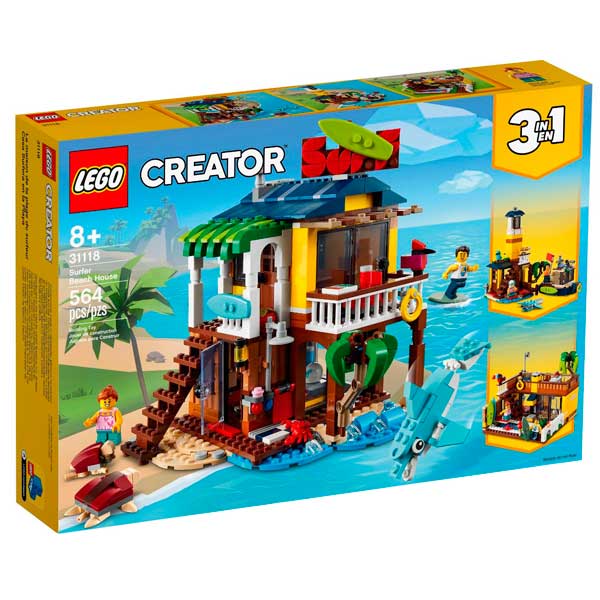 Lego Creator 3en1 31118 Casa Surfera en la Playa - Imagen 1