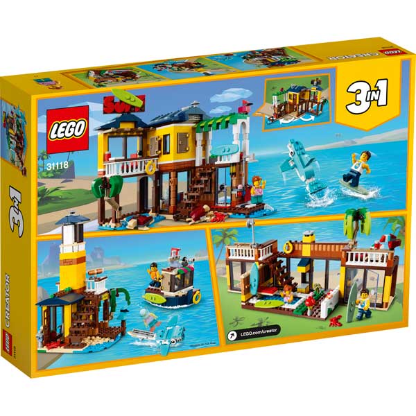 Lego Creator 3en1 31118 Casa Surfera en la Playa - Imatge 1