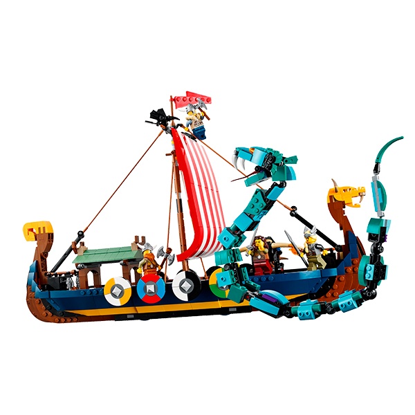 Lego Creator 31132 Barco Vikingo y Serpiente Midgard - Imatge 3