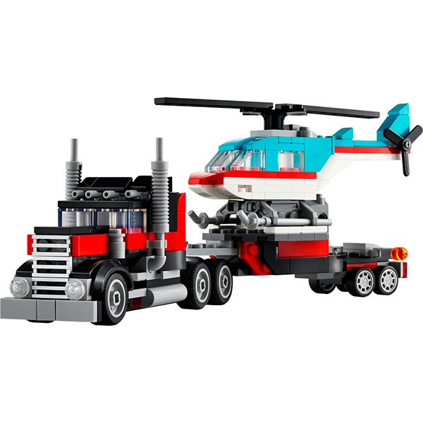 31146 Lego Creator - Camión Plataforma con Helicóptero - Imatge 2