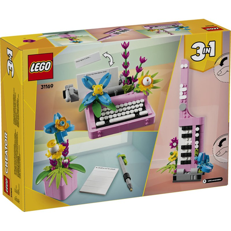 Lego Creator 31169 - Máquina de escrever de flores - Imagem 1