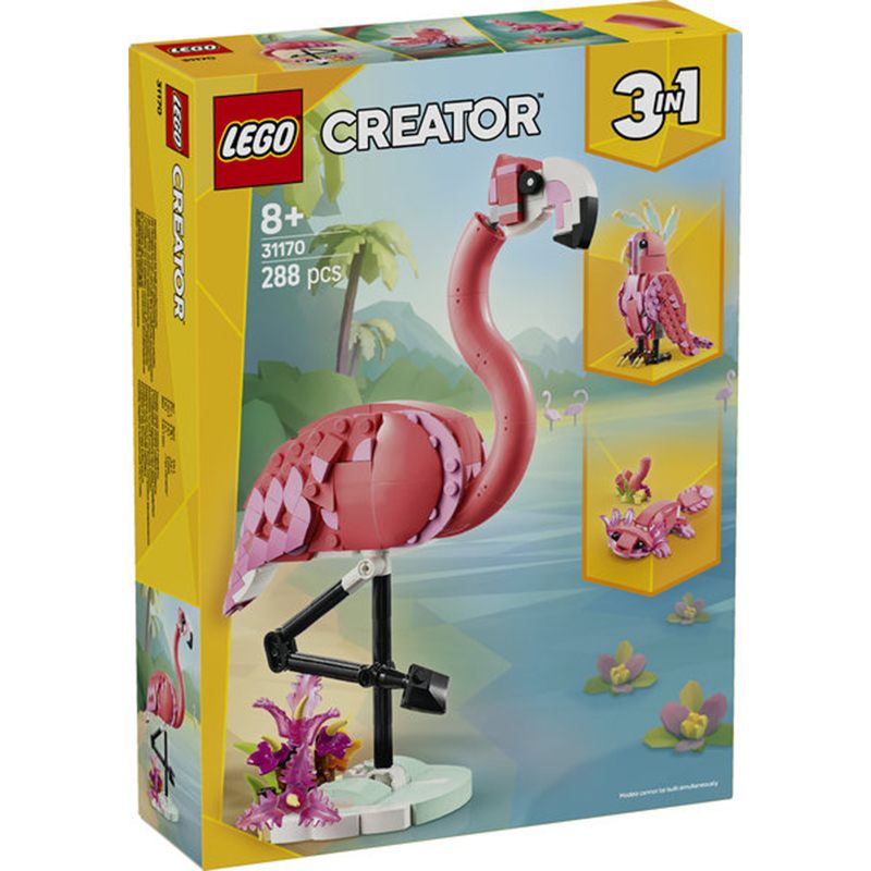 Lego Creator 31170 - Fauna Selvagem: Flamingo Rosa