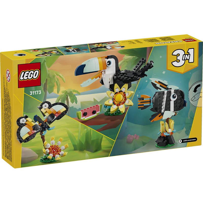 Lego Creator 31173 - Fauna Selvagem: Tucano Tropical - Imagem 1