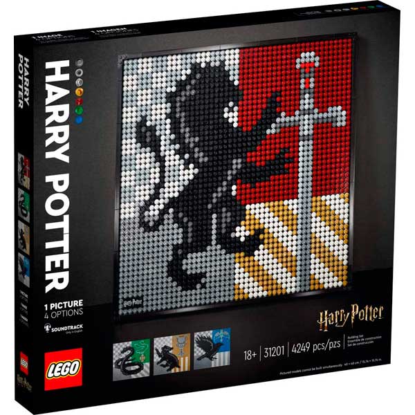 Lego Art 31201 Harry Potter Hogwarts Crests - Imagen 1