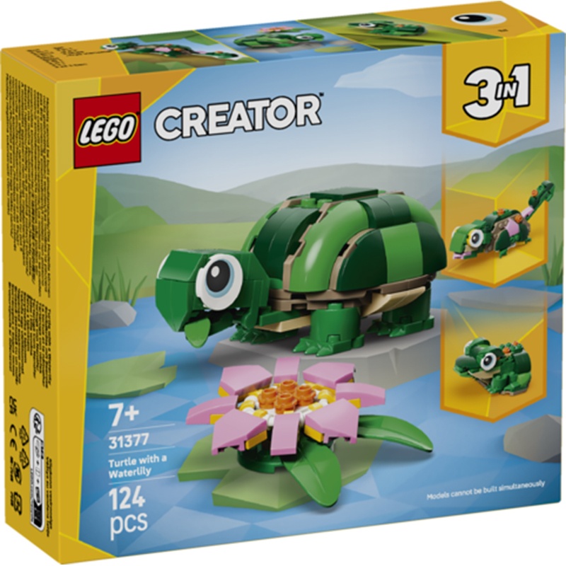 Lego Creator 31377 - Tartaruga com Flor de Nenúfar