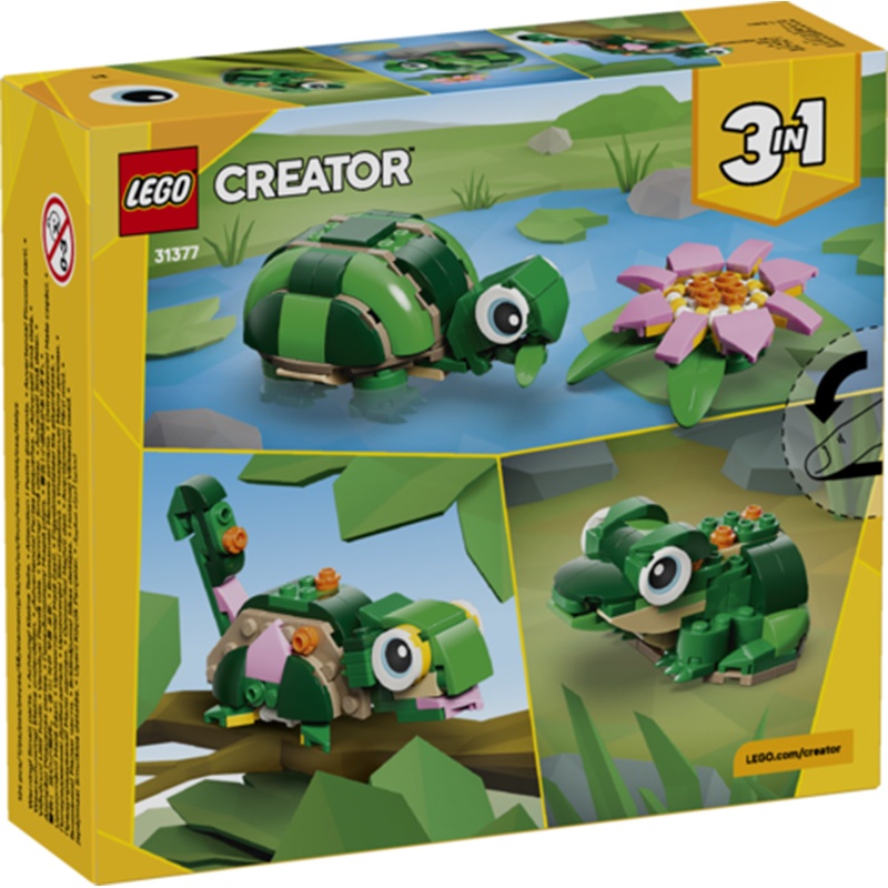 Lego Creator 31377 - Tartaruga com Flor de Nenúfar - Imagem 1