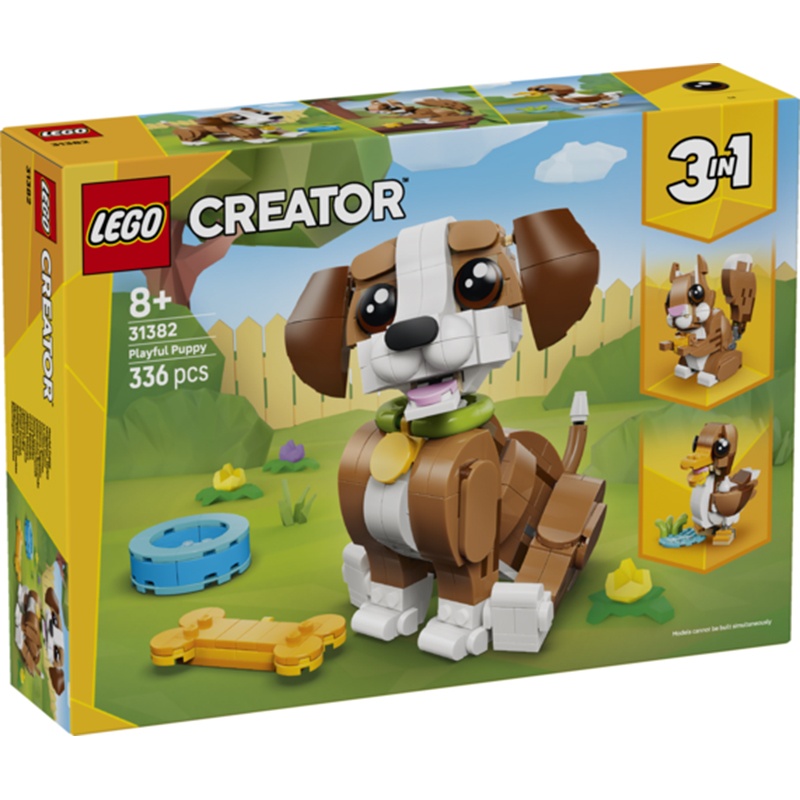 Lego Creator 31382 - 3em1 Animais Simpáticos: Cachorro Brincalhão