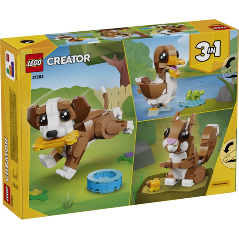 Lego Creator 31382 - 3em1 Animais Simpáticos: Cachorro Brincalhão - Imagem 1