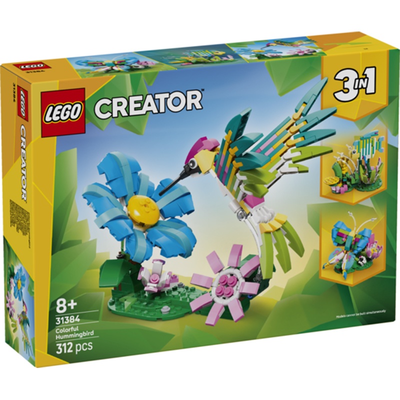 Lego Creator 31384 - 3em1 Fauna Selvagem: Beija-flor Colorido
