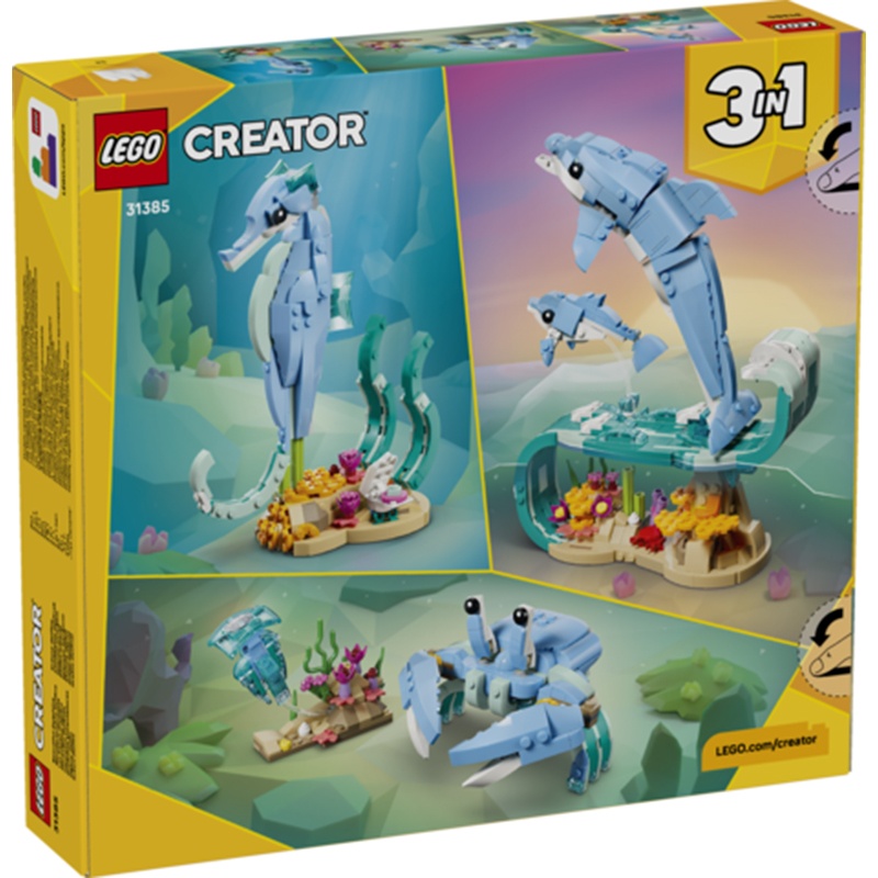 Lego Creator 31385 - 3em1 Animais Marinhos: Belos Golfinhos - Imagem 1