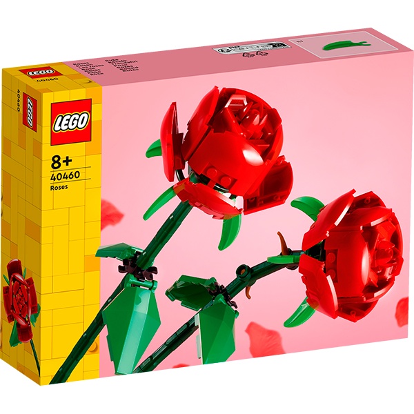 Lego 40460 Creator Rosas Flores artificiais para decoração de quarto - Imagem 1