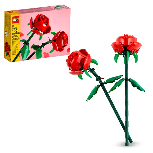 Lego 40460 Creator Rosas Flores Artificiales para Decoración de Dormitorio - Imatge 3