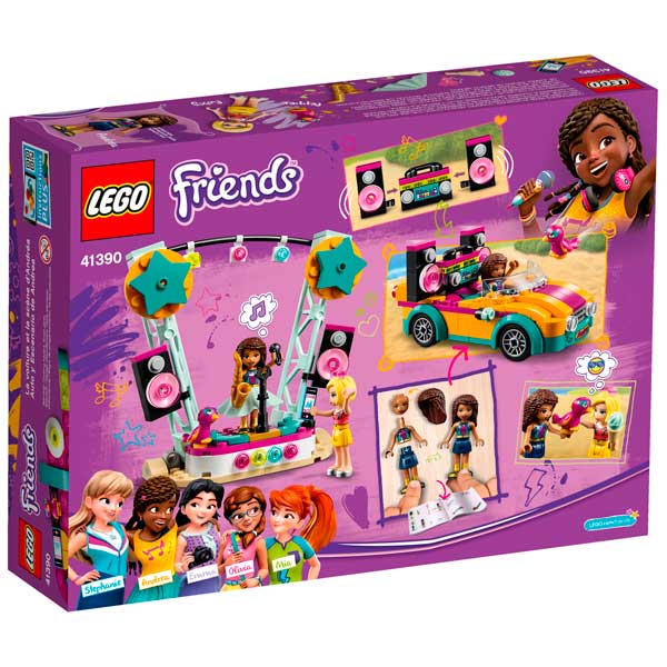 Lego Friends 41390 Coche y Escenario de Andrea - Imatge 1