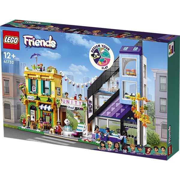 Lego 41732 Friends Lojas de Flores e Design do Centro da Cidade - Imagem 1