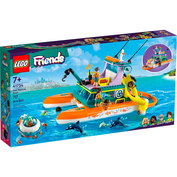 Lego 41734 Friends Barco de Rescate Marítimo - Imagen 1