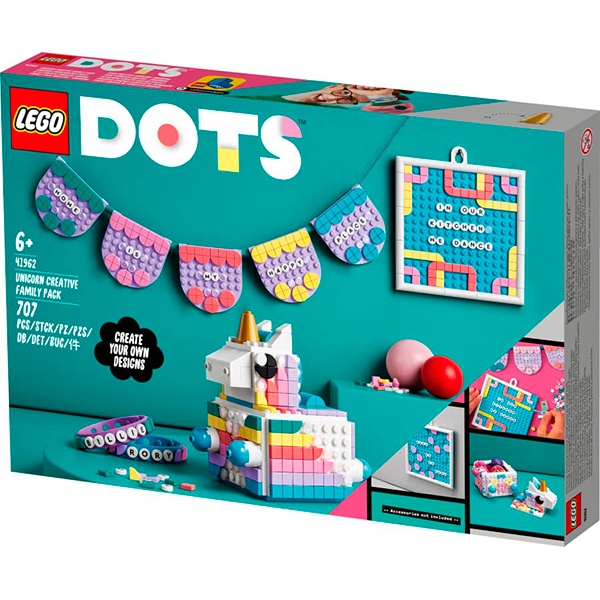 Lego DOTS 41962 Pack Familiar Criativo - Unicórnio - Imagem 1