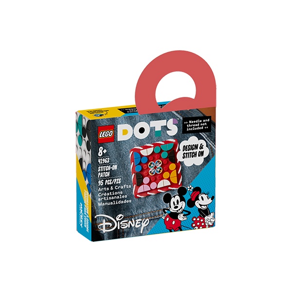 Lego Dots 41963 Mickey Mouse y Minnie Mouse: Parche para Coser - Imagen 1