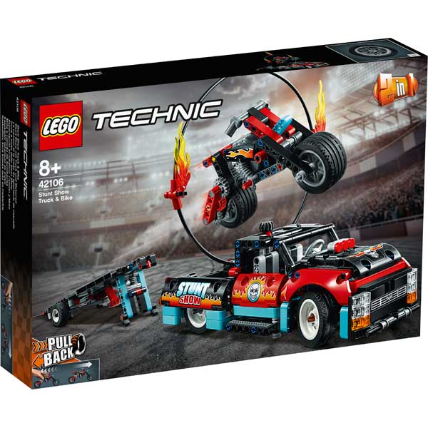 Lego Technic 42106 Mota e Camião de Acrobacias - Imagem 1