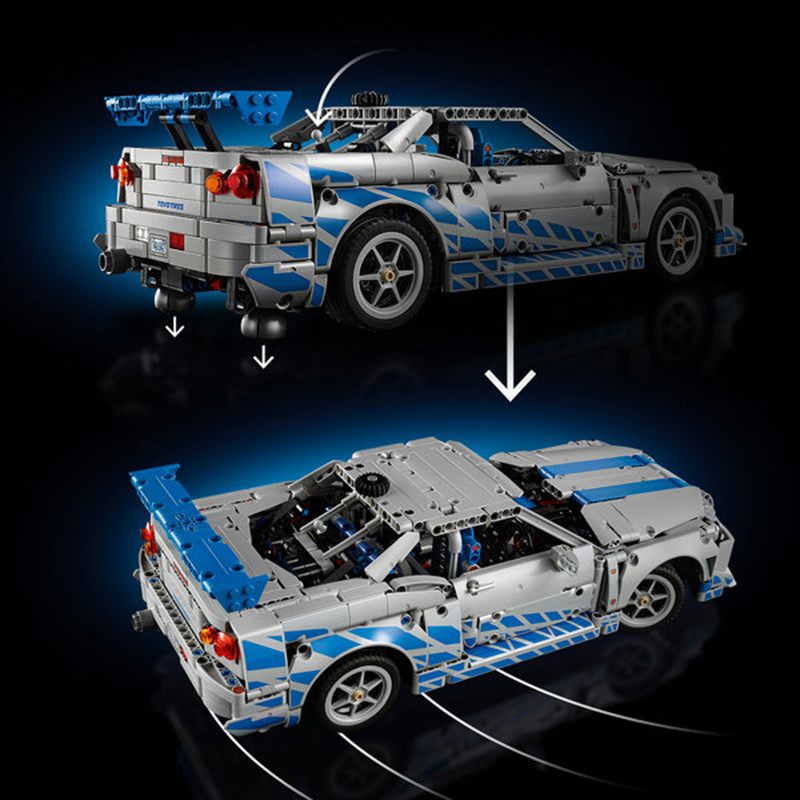 Lego Technic 42210 - Coche Nissan Skyline GT-R (R34) de 2 Fast 2 Furious - Imagen 5
