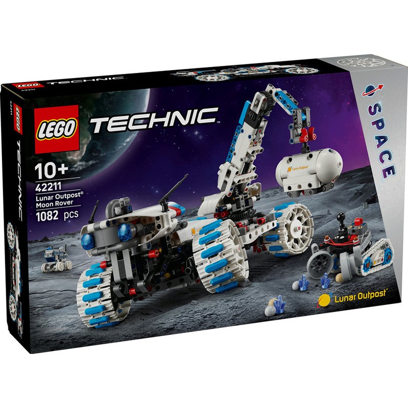 Lego Technic Space 42211 - Vehículo del Espacio Lunar Outpost: Róver