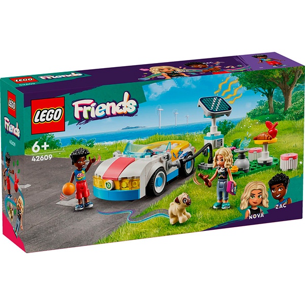 42609 Lego Friends - Carro Elétrico e Carregador - Imagem 1