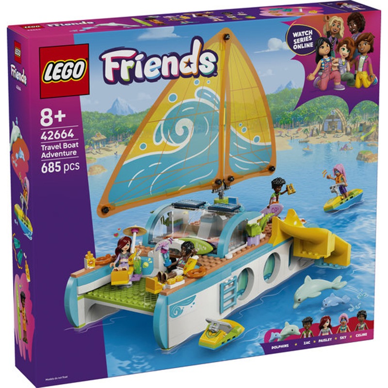 Lego Friends 42664 - Aventura en el Barco de Viaje