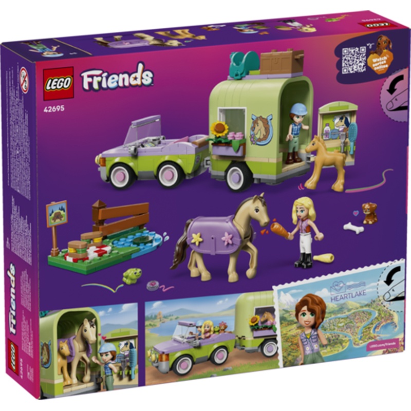 Lego Friends 42695 - Reboque para Cavalo e Potrinho - Imagem 1