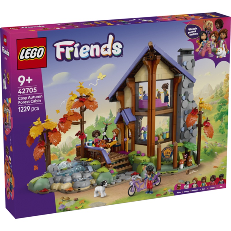 Lego Friends 42705 - Acogedora Cabaña Otoñal en el Bosque