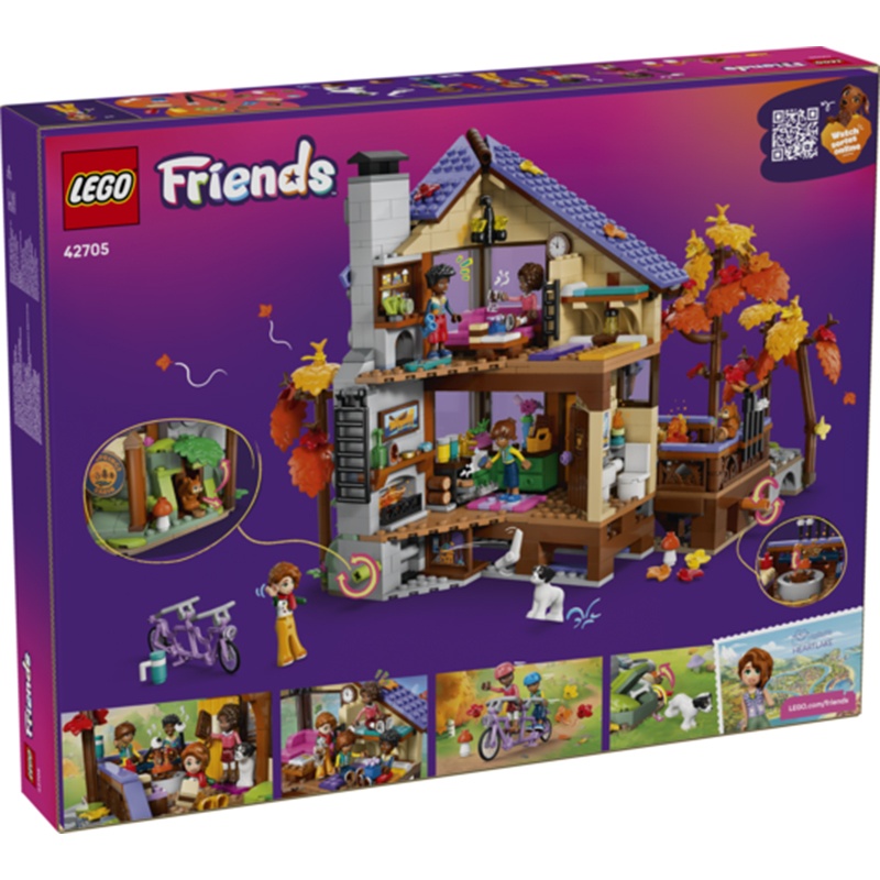 Lego Friends 42705 - Acogedora Cabaña Otoñal en el Bosque - Imagen 1